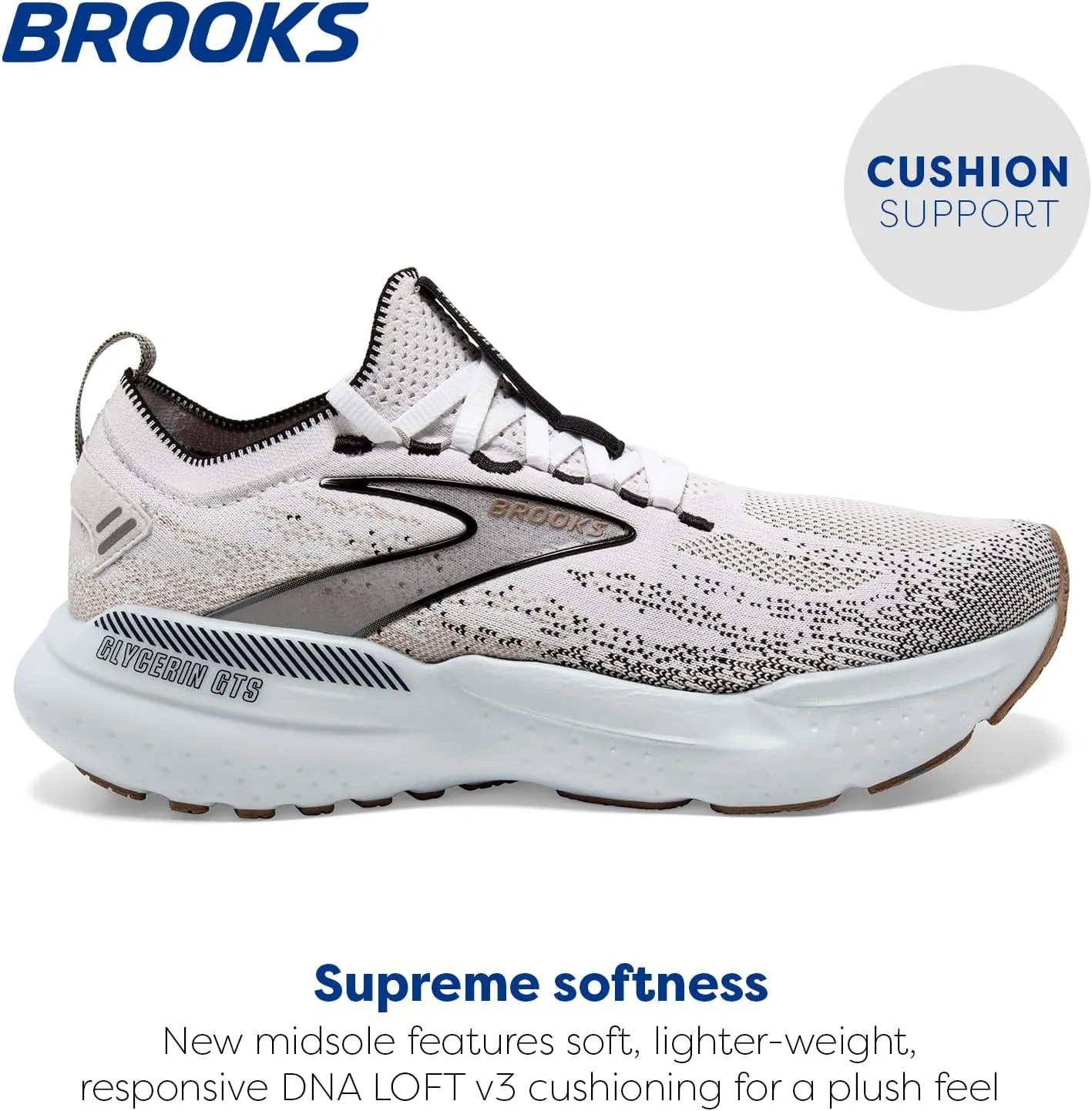 Brooks Women’s Glycerin Stealthfit GTS 21 Supportive Running Shoe