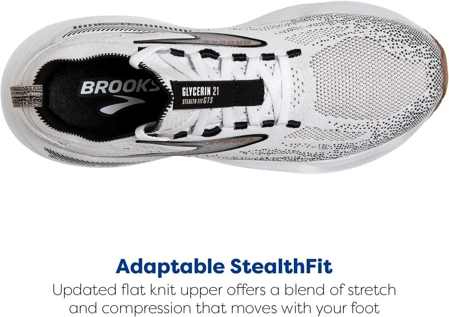 Brooks Women’s Glycerin Stealthfit GTS 21 Supportive Running Shoe