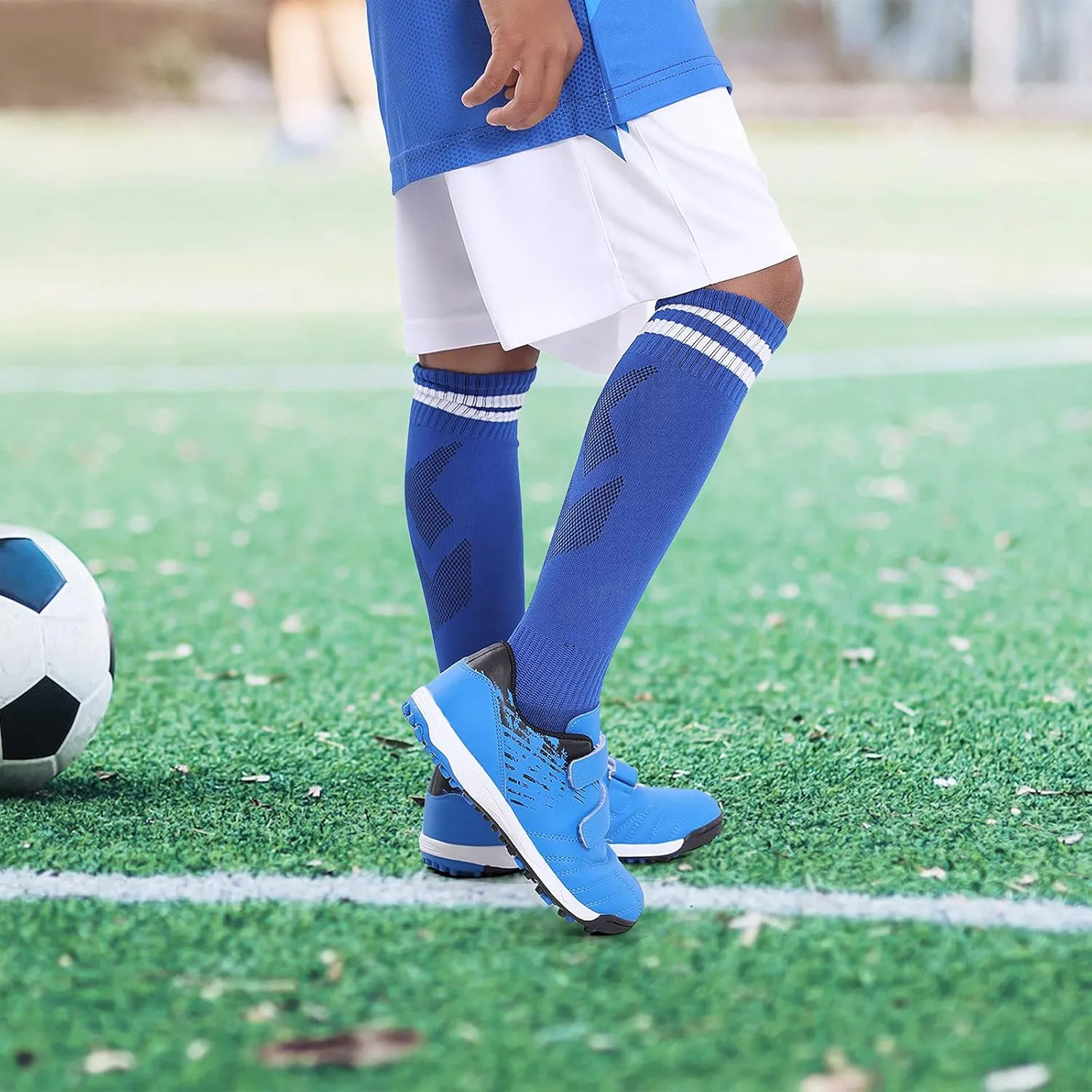 brooman Kids Comfortable Turf Soccer Shoes Athletic Football Shoes
