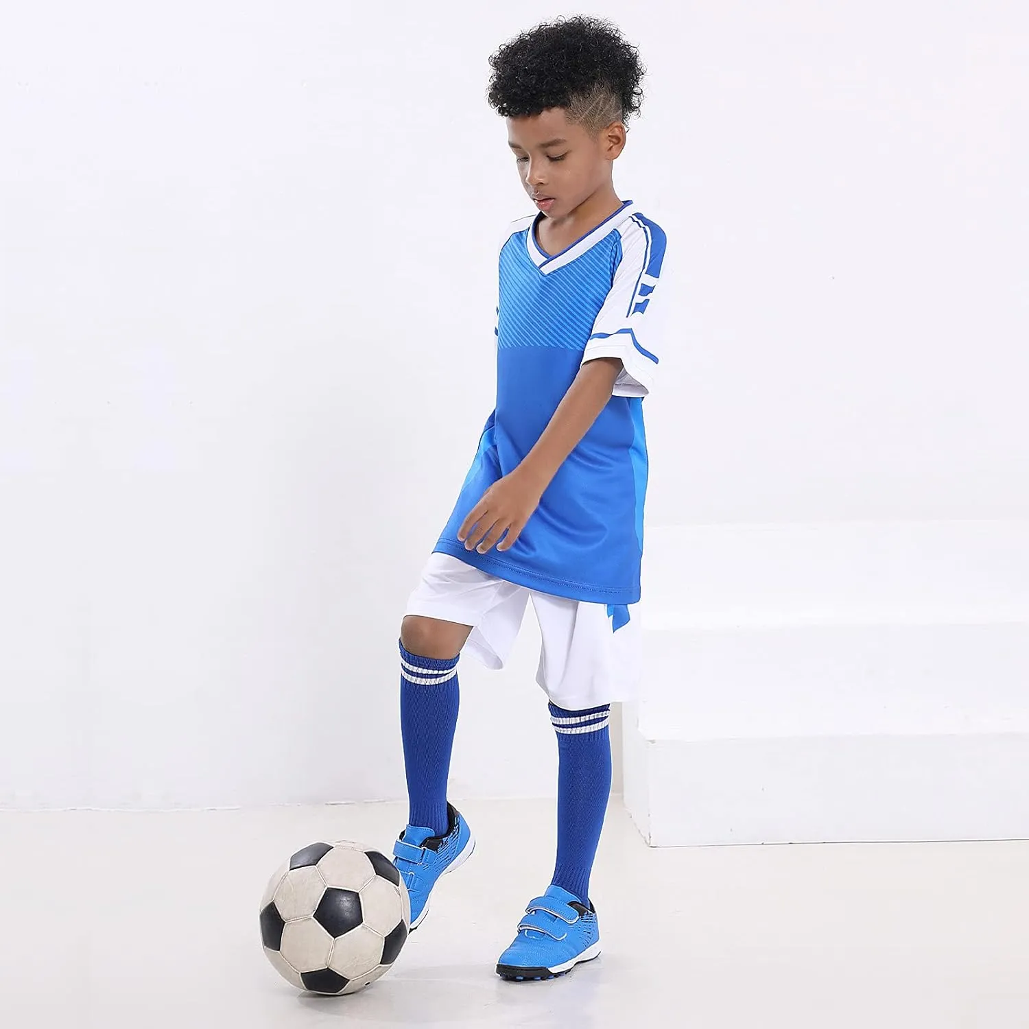 brooman Kids Comfortable Turf Soccer Shoes Athletic Football Shoes