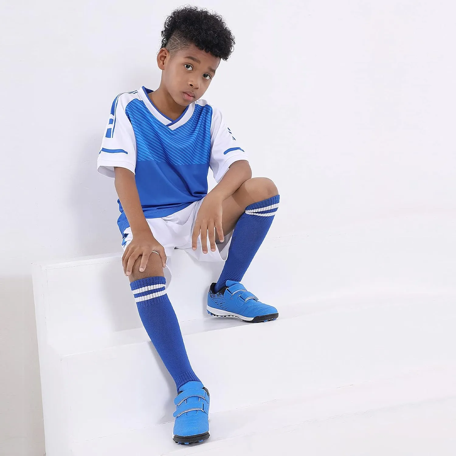 brooman Kids Comfortable Turf Soccer Shoes Athletic Football Shoes