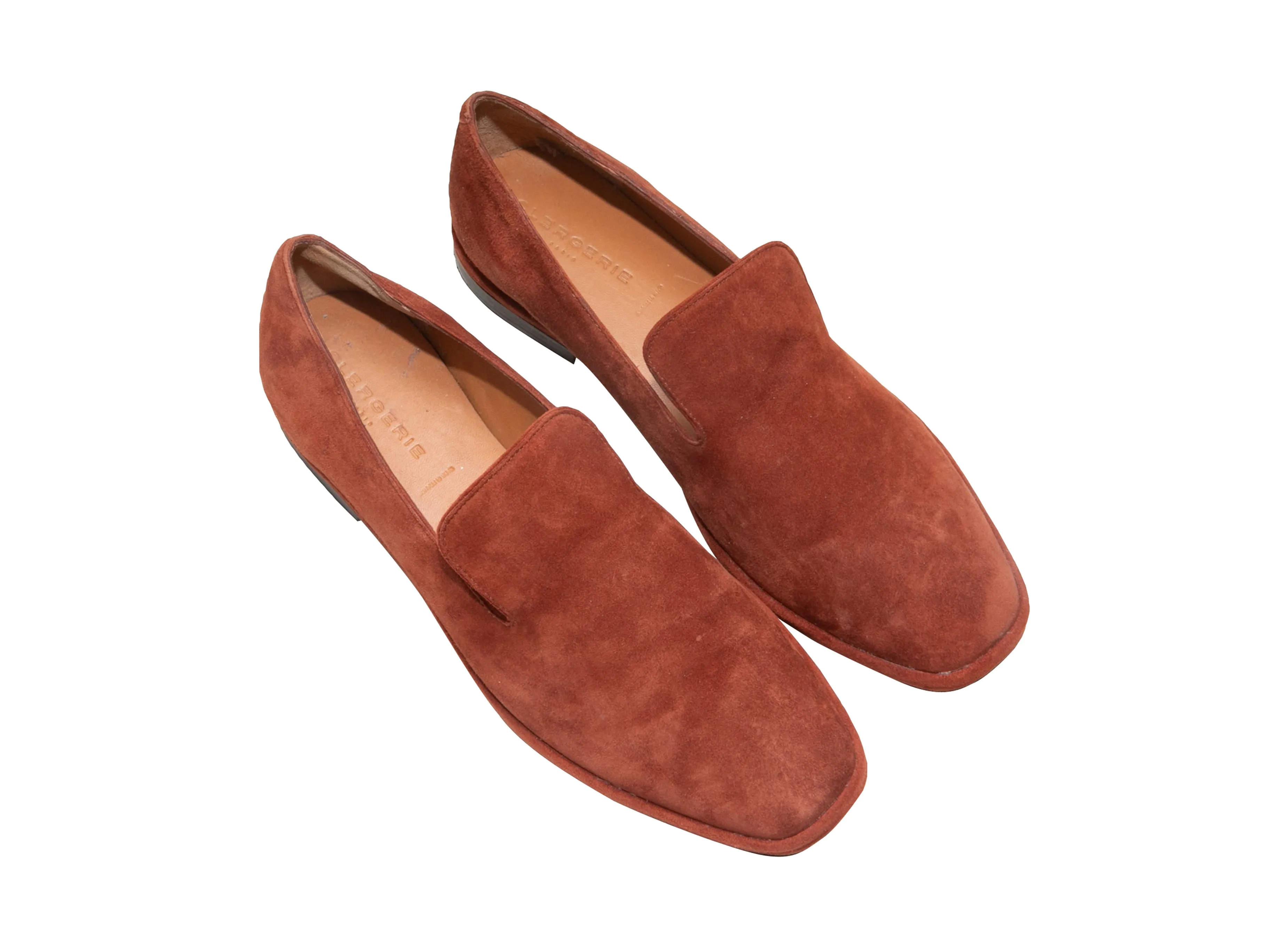 Brown Robert Clergerie Suede Loafers Size 40