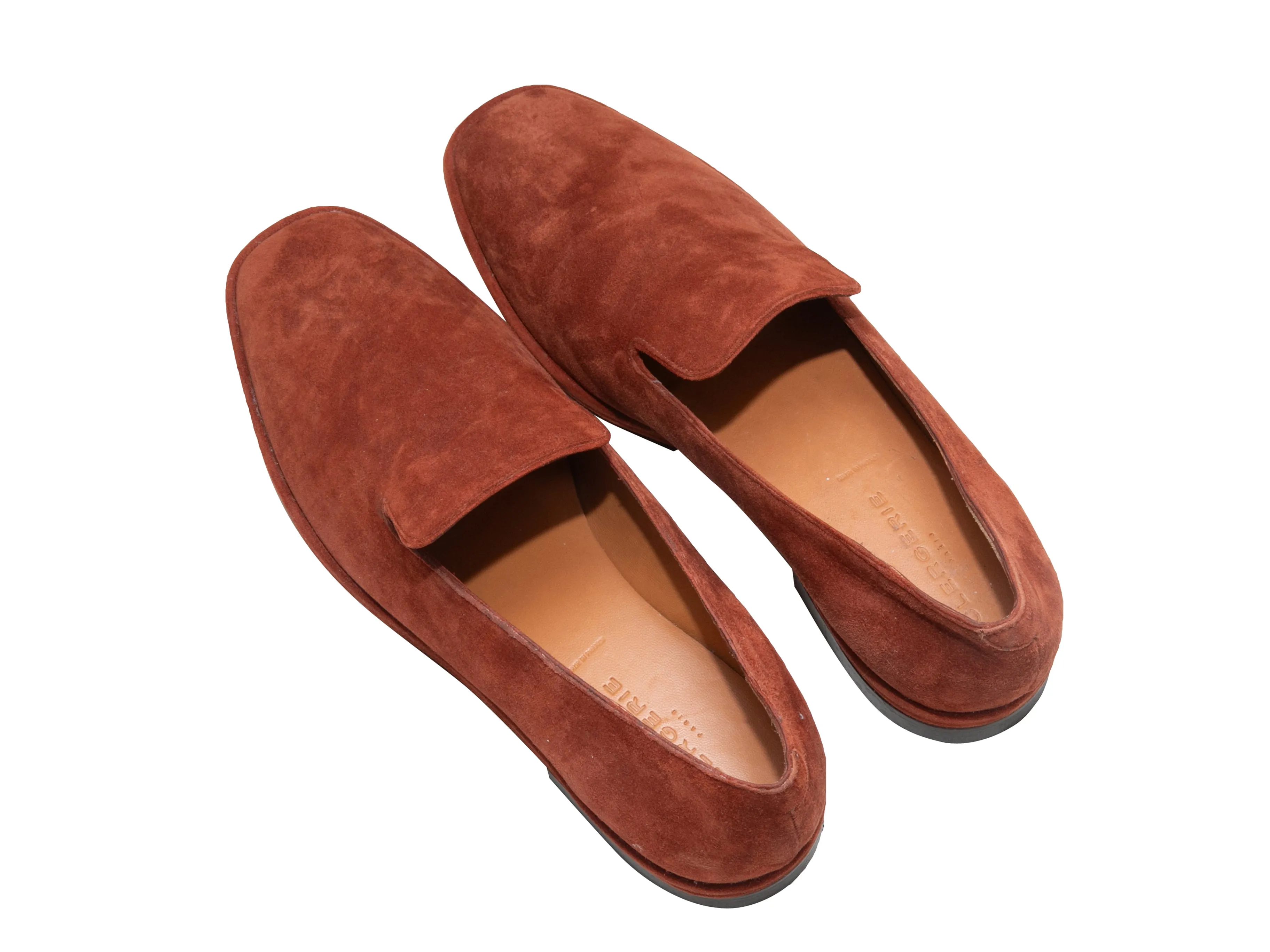Brown Robert Clergerie Suede Loafers Size 40