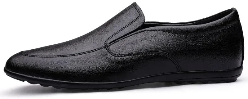 Business Men Shoes Leather Man Brogues Shoes for Man Dress Shoe Loafers Pointed Toe Male Moccasins Plus Size Shoes for Men