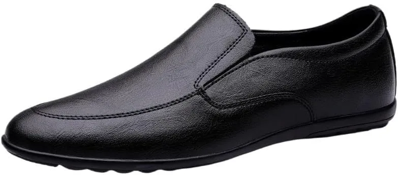 Business Men Shoes Leather Man Brogues Shoes for Man Dress Shoe Loafers Pointed Toe Male Moccasins Plus Size Shoes for Men