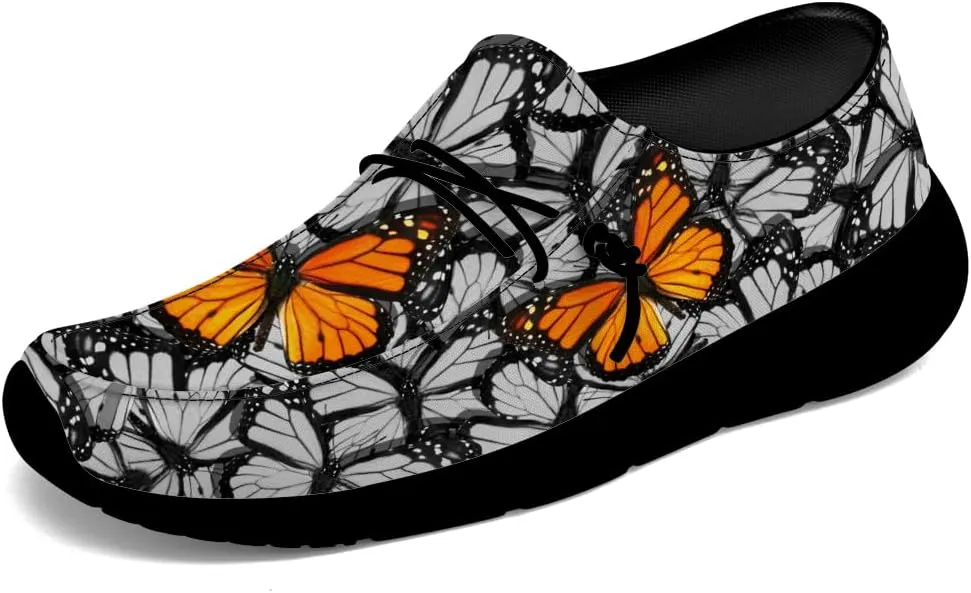 Butterfly Slip-on Shoes Women Loafers Walking Shoes Gifts for Women Men