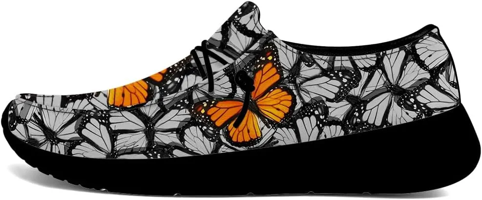 Butterfly Slip-on Shoes Women Loafers Walking Shoes Gifts for Women Men