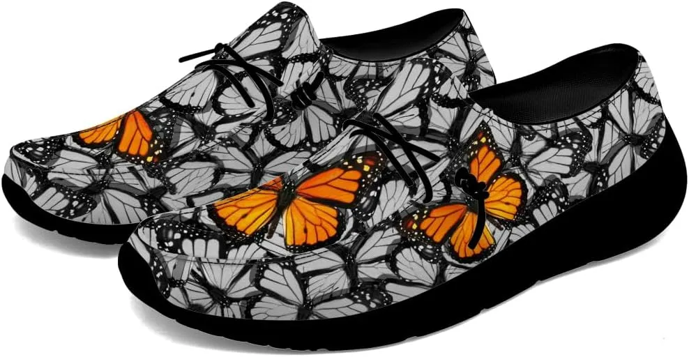 Butterfly Slip-on Shoes Women Loafers Walking Shoes Gifts for Women Men