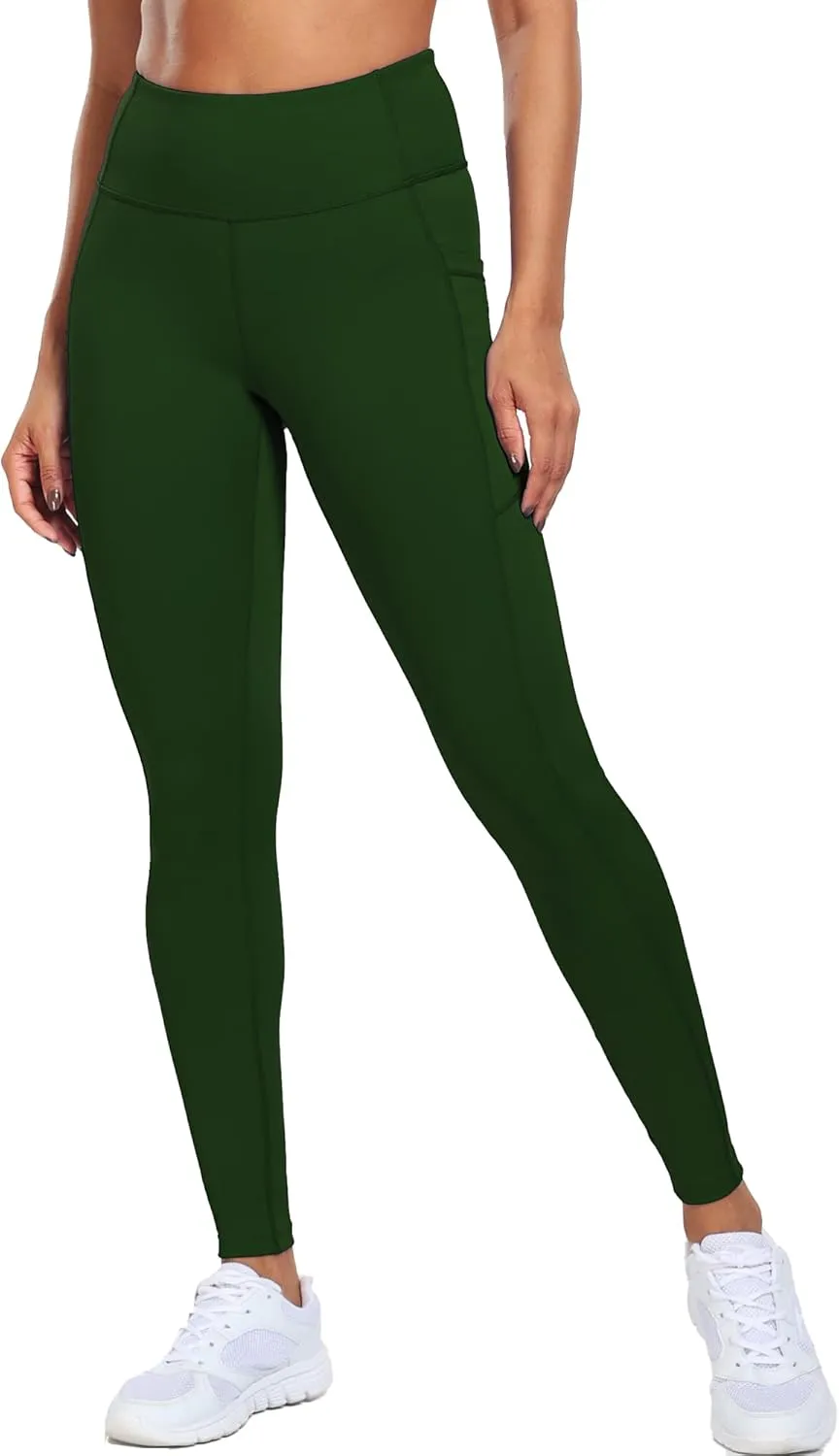 CADMUS Soft Workout Pants for Women High Waisted Ankle Yoga Leggings with Two Pockets