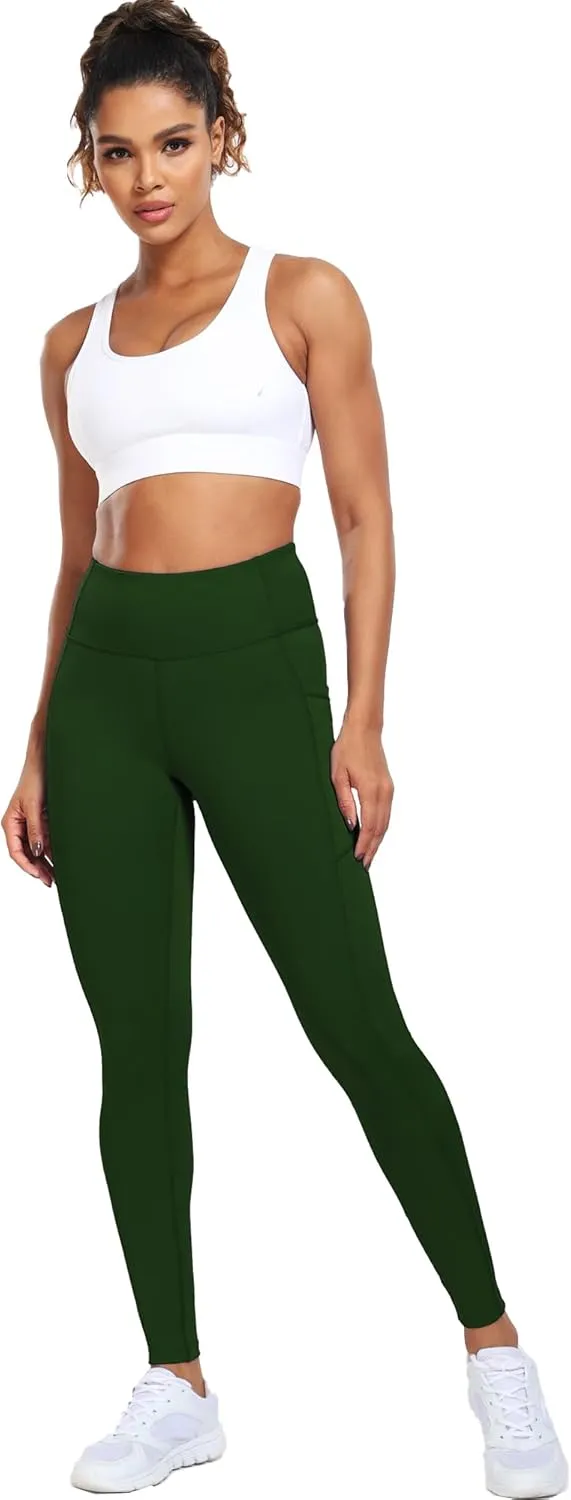 CADMUS Soft Workout Pants for Women High Waisted Ankle Yoga Leggings with Two Pockets