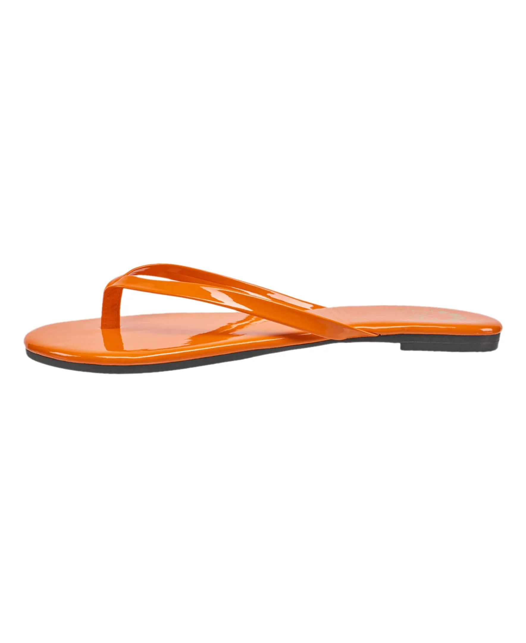 C&C California Womens Flip Flops Slippers Beach Pool Vacation Shoes Cute Comfortable Slip On Fashion Casual Summer Flat Sandals for Women with Thong Strap in Orange size 9