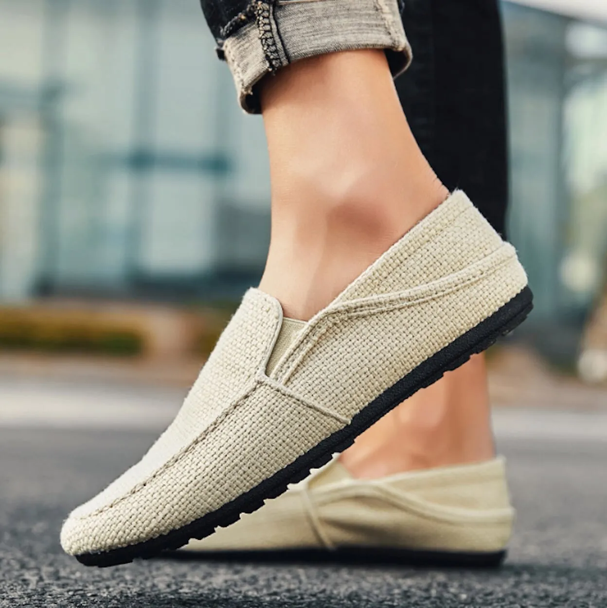 Canvas Slip-On Shoes for Men