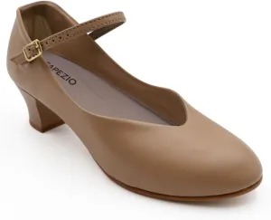 Capezio Women’s Junior Footlight Character Dance Shoes, Professional Dance Shoes for Women Suitable for Many Dance Styles, Comfortable & Supportive Dance Heels