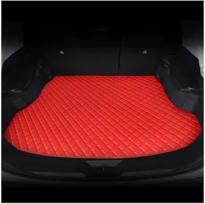 Car Cargo Liners for Hyundai Genesis 2008-2014,Trunk Mat Protector Floor Mats Interior Accessories Trunk Cargo Liner All Weather Protection,Pure red
