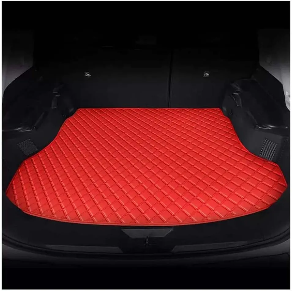 Car Cargo Liners for Hyundai Genesis 2008-2014,Trunk Mat Protector Floor Mats Interior Accessories Trunk Cargo Liner All Weather Protection,Pure red
