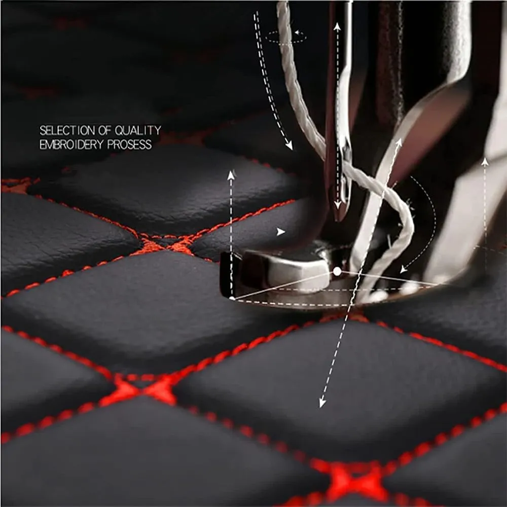 Car Cargo Liners for Hyundai Genesis 2008-2014,Trunk Mat Protector Floor Mats Interior Accessories Trunk Cargo Liner All Weather Protection,Pure red