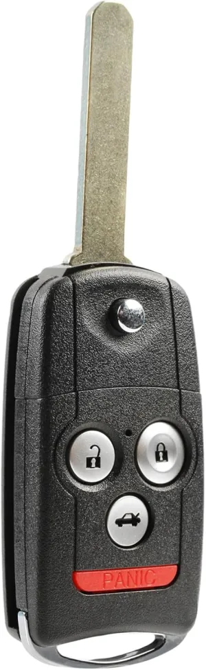 Car Flip Key Fob Keyless Entry Remote fits 2009-2014 Acura TL TSX / 2010-2013 Acura ZDX (MLBHLIK-1T, 2500A-HLIK1T)