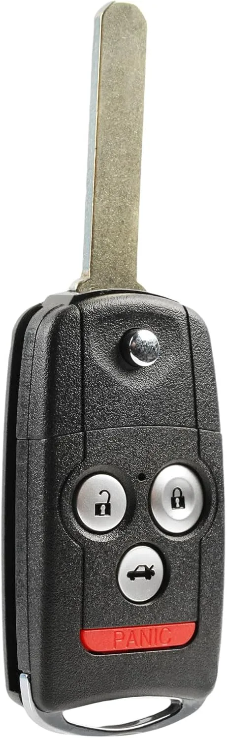 Car Flip Key Fob Keyless Entry Remote fits 2009-2014 Acura TL TSX / 2010-2013 Acura ZDX (MLBHLIK-1T, 2500A-HLIK1T)