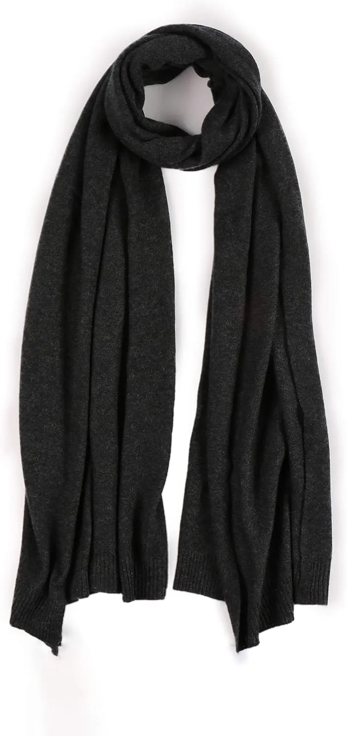 cashmere 4 U 100% Pure Cashmere Wrap Shawl- Extra Large Stole Scarf for Woman