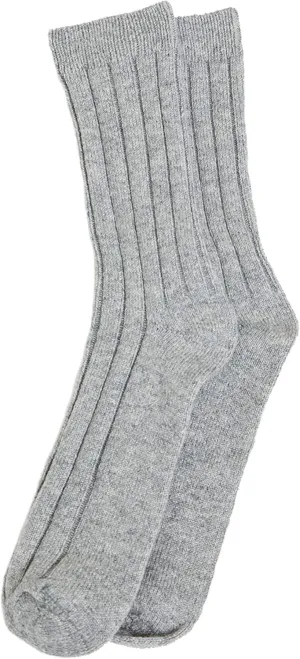 Cashmeren Unisex Soft Sleep Socks 100% Pure Cashmere Ribbed Knit Winter Accessories