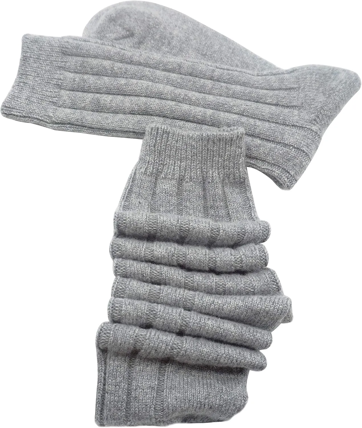 Cashmeren Unisex Soft Sleep Socks 100% Pure Cashmere Ribbed Knit Winter Accessories