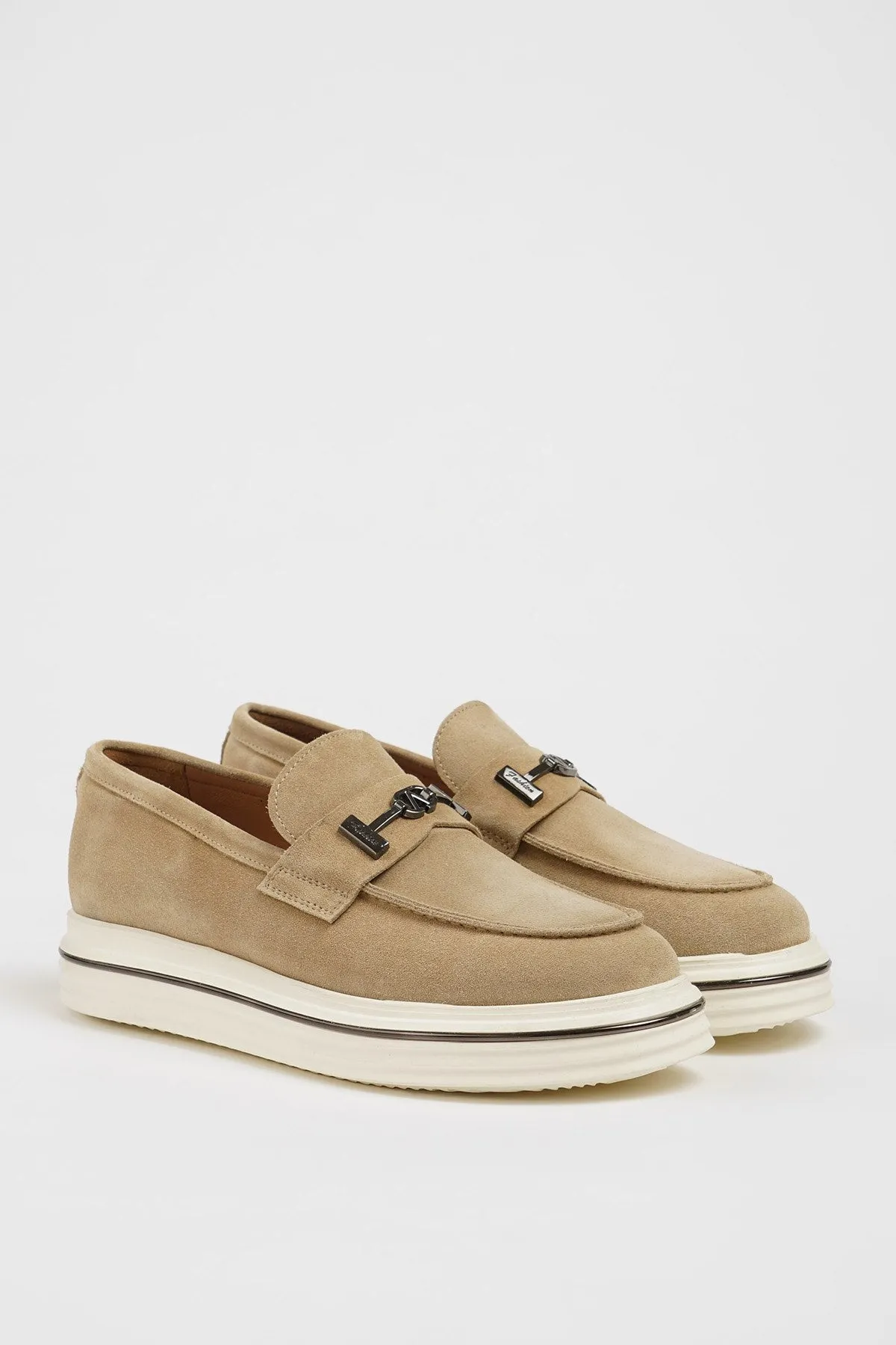 Casual Suede Bit Loafers