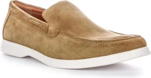 Charles Men's Suede Slip Smart Loafers, Soft Suede Leather, Casual & Smart-Casual Style