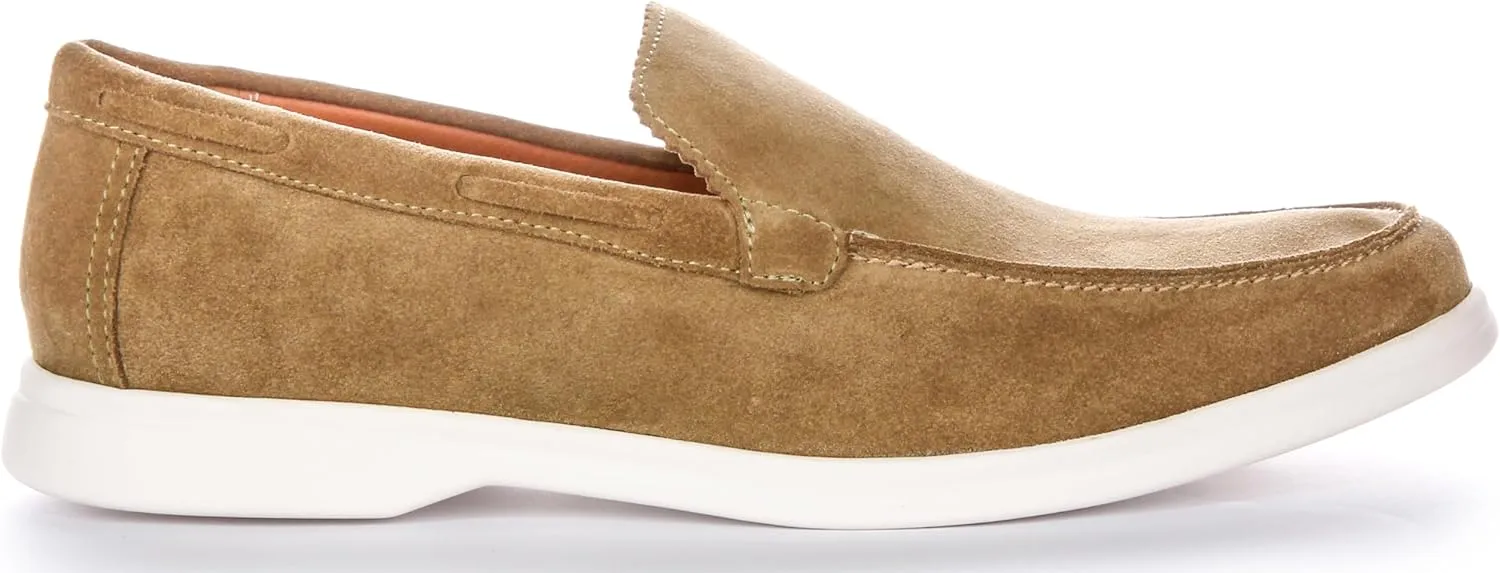 Charles Men's Suede Slip Smart Loafers, Soft Suede Leather, Casual & Smart-Casual Style