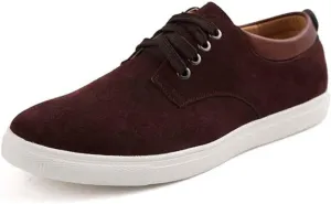 ChicWind Men's Casual Suede Lace Up Loafers Classic Flats Sneakers