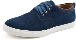 ChicWind Men's Casual Suede Lace Up Loafers Classic Flats Sneakers
