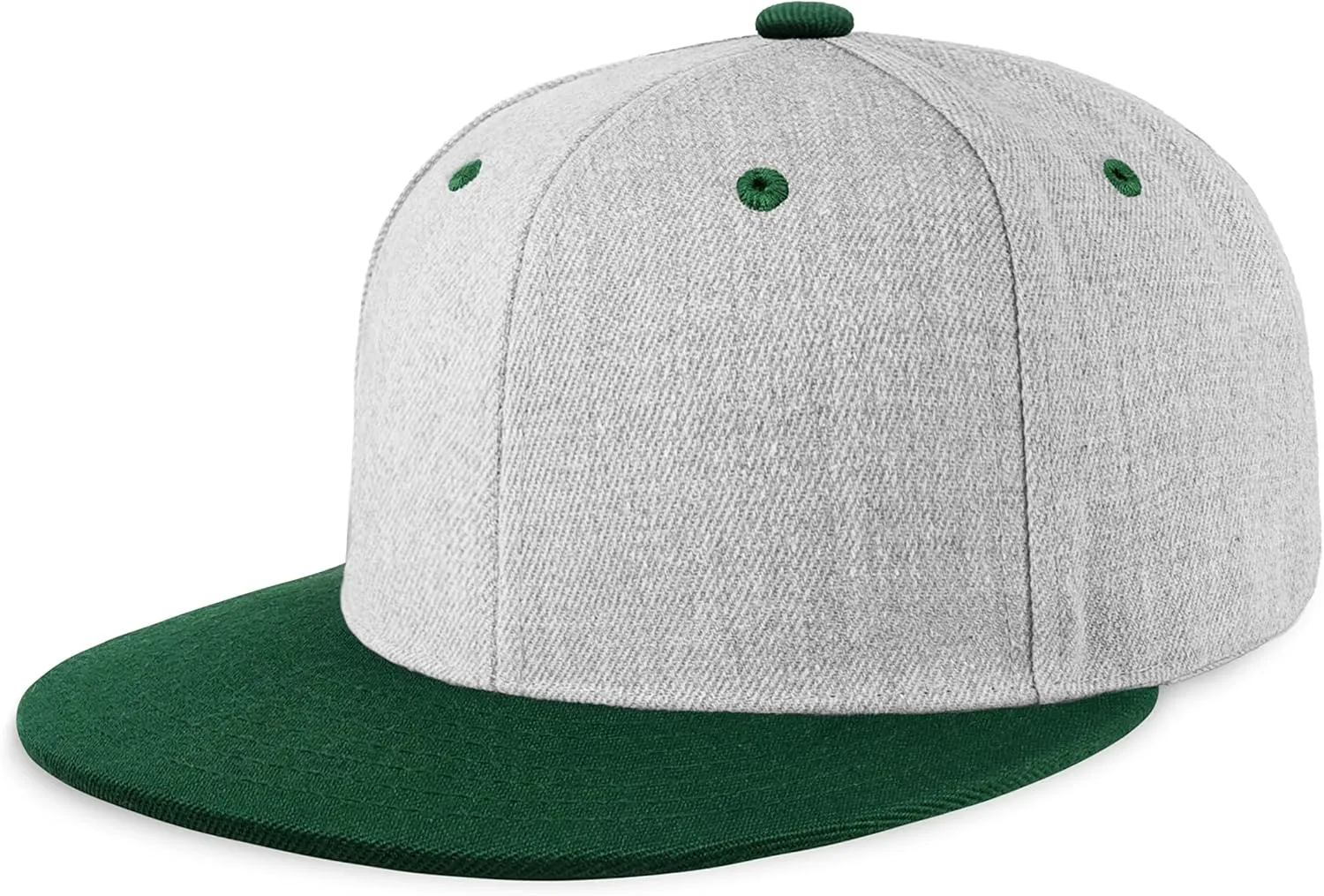 CHOK.LIDS Flat Bill Visor Classic Snapback Hat Blank Adjustable Brim High Top End Trendy Color Style Plain Tone Baseball Cap