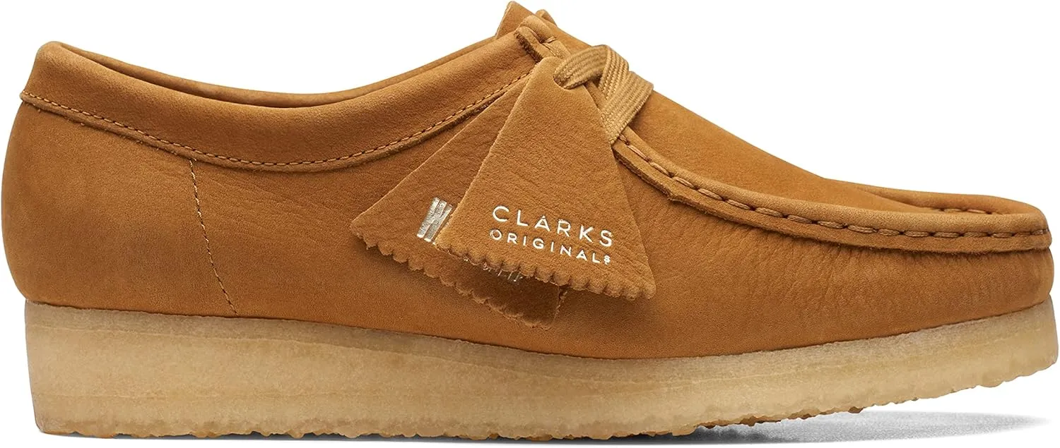 Clarks Womens Wallabee Calf Hair Slip On Loafers
