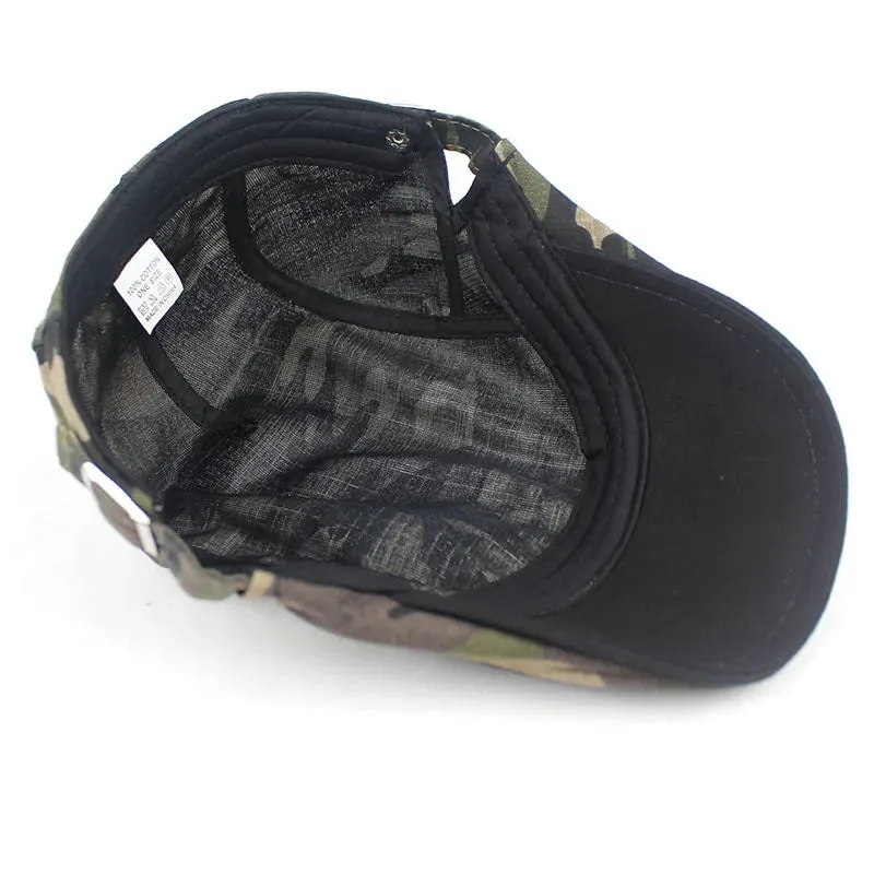 Classic Military-Style Flat Cap - Fushia