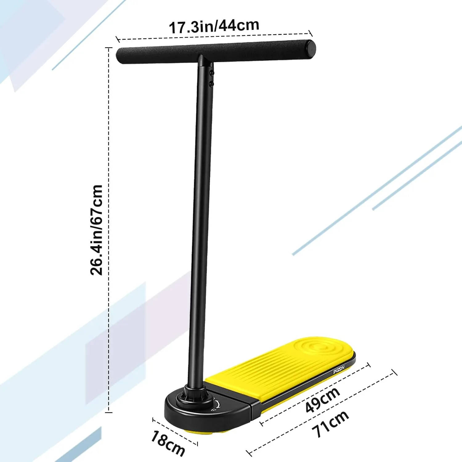 COASTA Trampoline Scooter, Trick Scooter for Kids Teens, Pro Scooter & Stunt Scooter with Lockable Handlebar and Deck with 360° Rotation and Flip Functionality, for Indoors and Outdoors