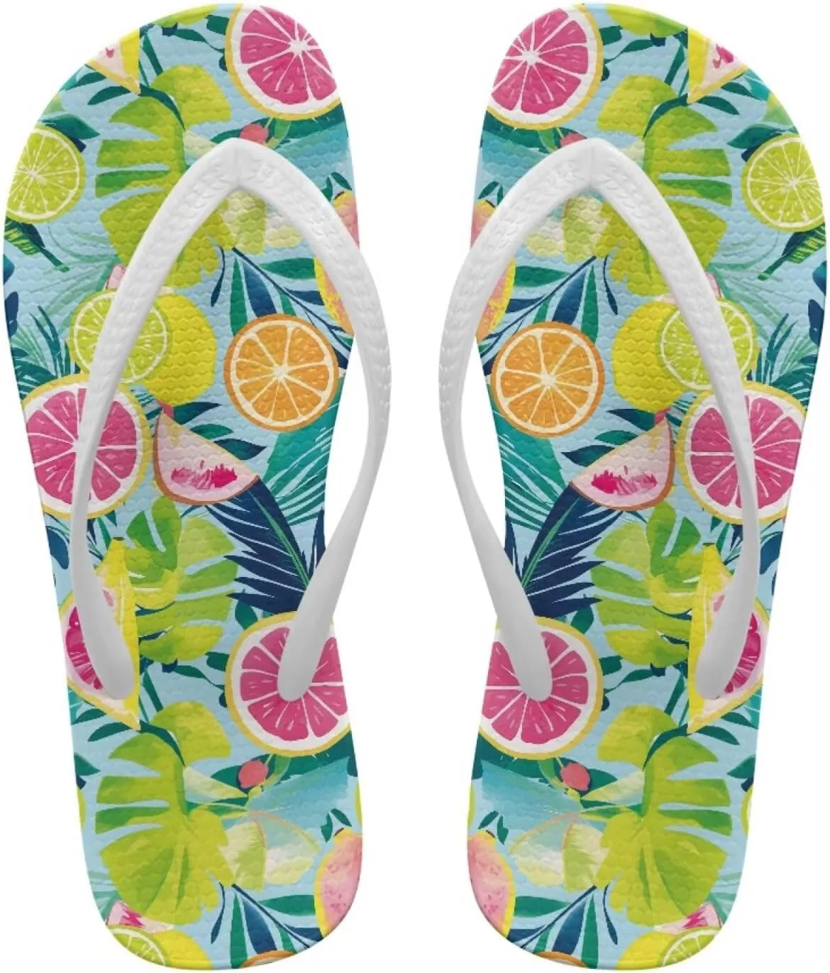 Coloranimal Flip Flops for Women Sandals Women Comfortable Womens Flip Flops House Slippers Beach Sandals Water Resistant Shower Shoes
