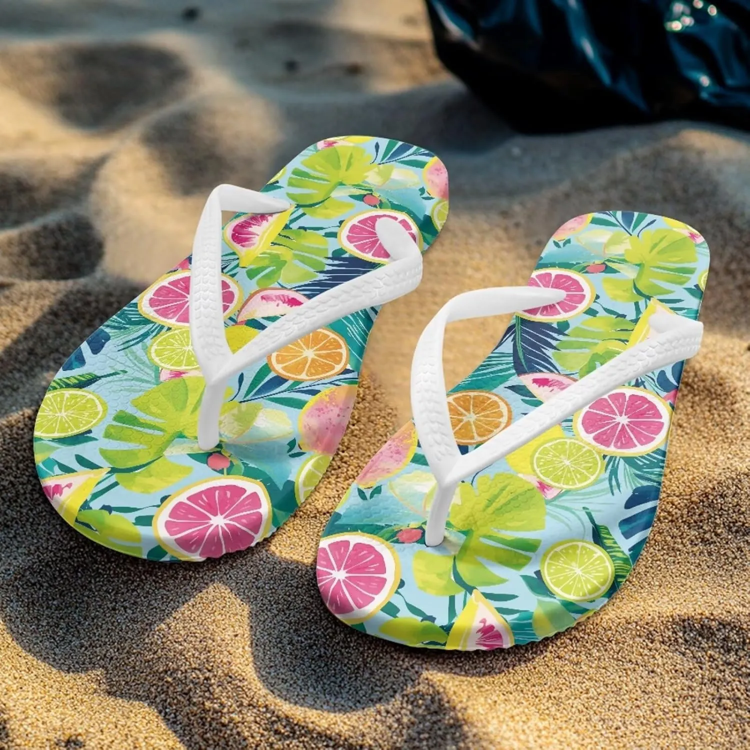 Coloranimal Flip Flops for Women Sandals Women Comfortable Womens Flip Flops House Slippers Beach Sandals Water Resistant Shower Shoes