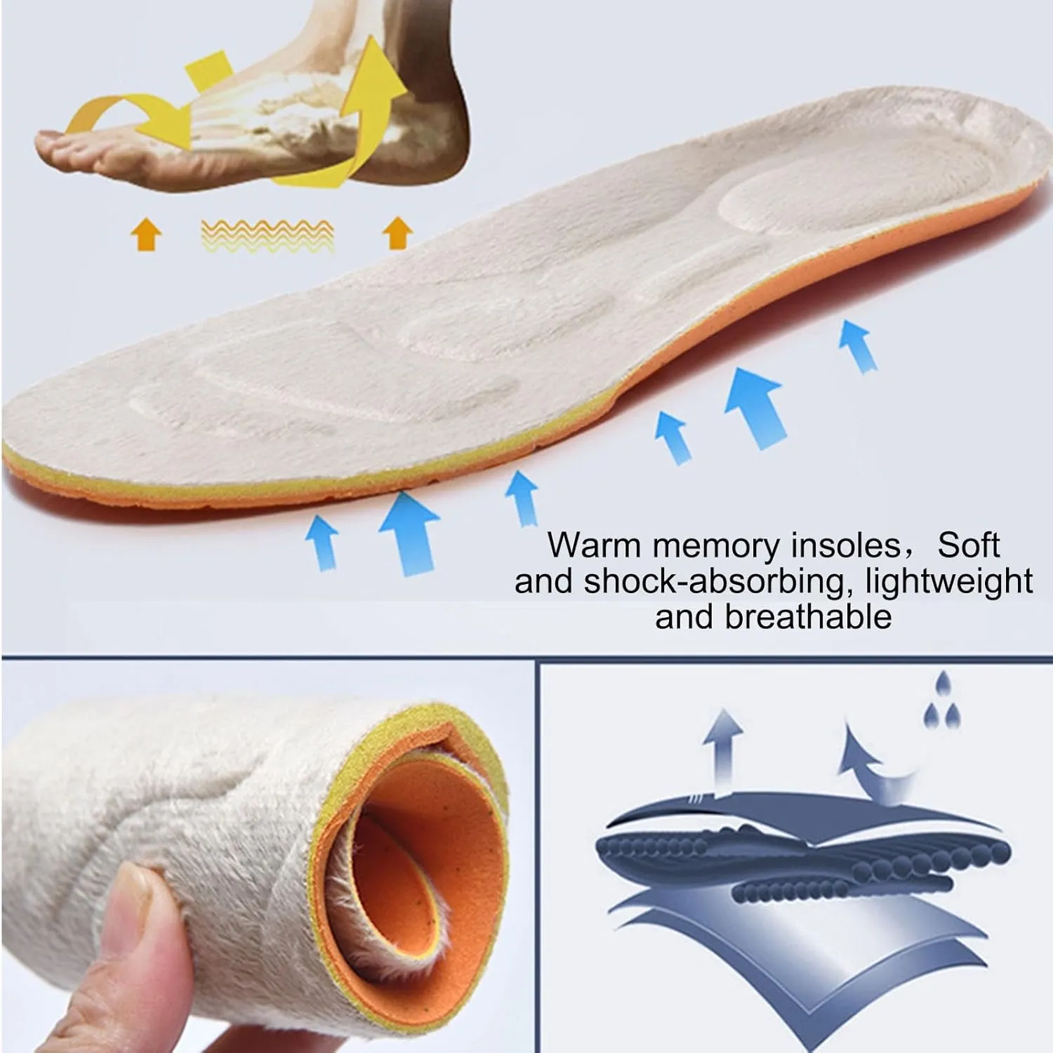 Comfortable Casual Shoes, Wide Fit Walking Shoes for Diabetics Winter Middle-Aged and Elderly Mom and Dad Shoes Warm Casual Shoes