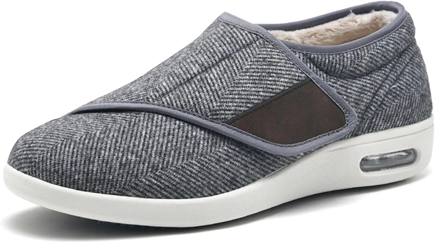 Comfortable Casual Shoes, Wide Fit Walking Shoes for Diabetics Winter Middle-Aged and Elderly Mom and Dad Shoes Warm Casual Shoes