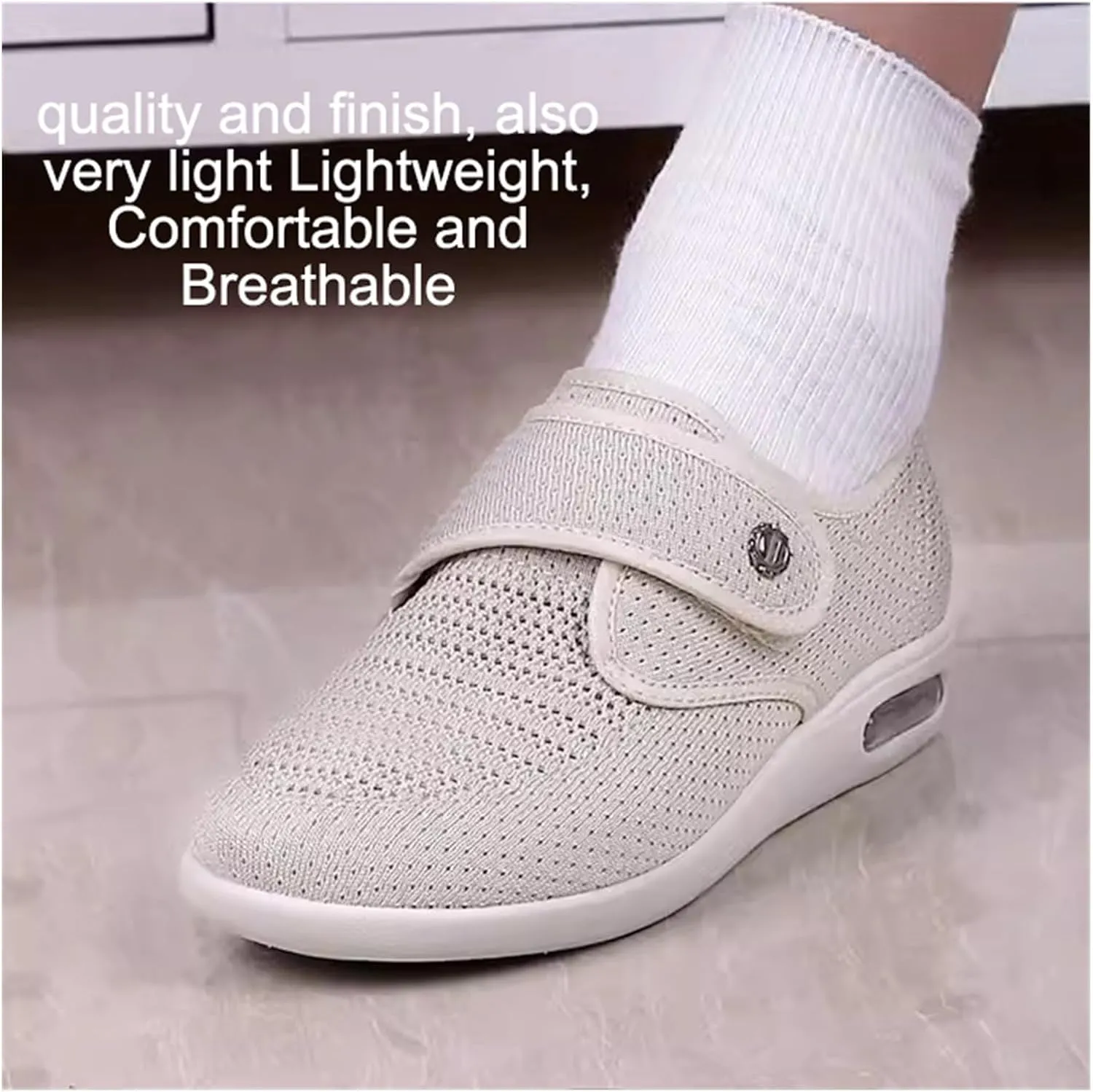 Comfortable Mesh Shoes, Adjustable Walking Shoes for Elderly Arthritis Middle-Aged and Old-Aged Big Size Mum and Dad Shoes Casual Shoes