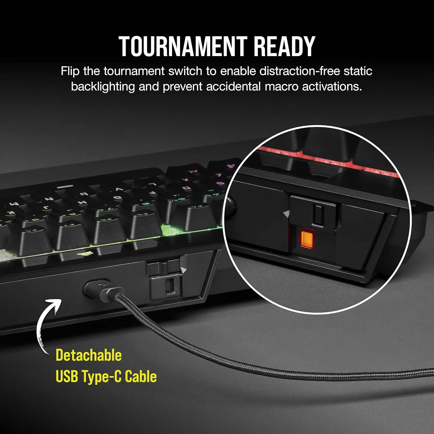 Corsair K70 RGB TKL Champion Series Gaming Keyboard CH-911901A - OPX Switch (Renewed)