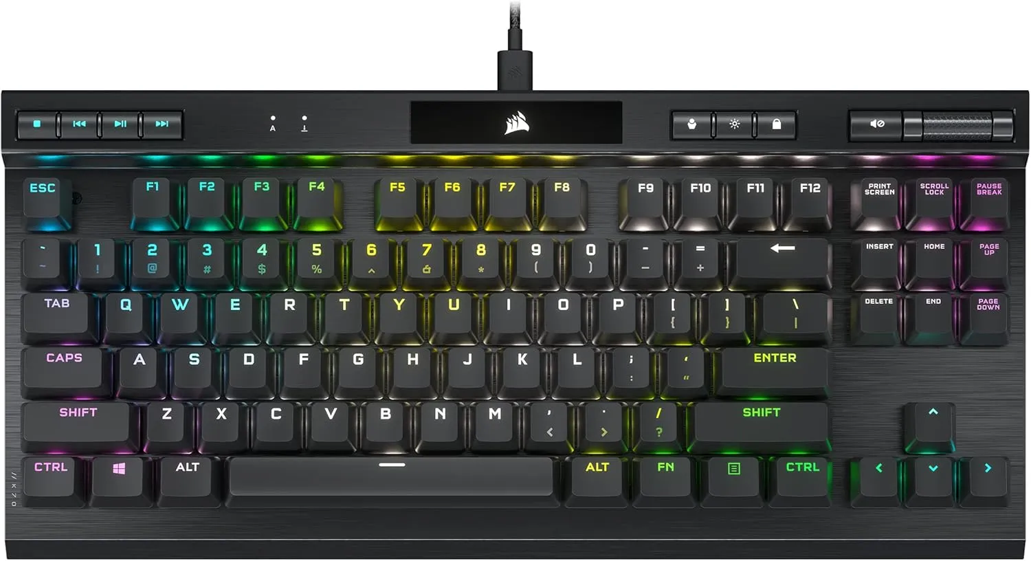 Corsair K70 RGB TKL Champion Series Gaming Keyboard CH-911901A - OPX Switch (Renewed)
