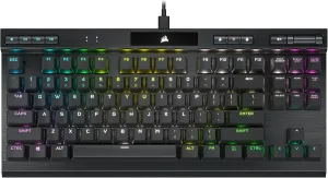 Corsair K70 RGB TKL Champion Series Gaming Keyboard CH-911901A - OPX Switch (Renewed)