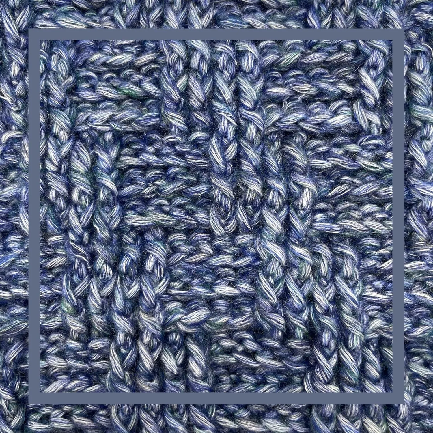 Cotton to The Core Worsted Weight Yarn for Crocheting, 3 Skeins, 654 Yds/300G, Free Patterns - Soft Cotton Yarn for Knitting - #4 Medium Worsted Weight - Blueberry Blue