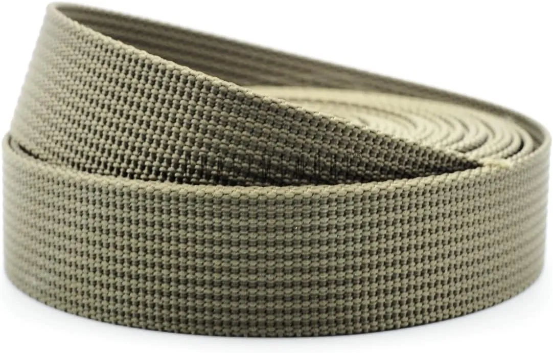 CRAFTMEMORE 1.5 Inch Heavy Nylon Webbing - Straps for Arts and Crafts, Luxury Bag Strap High Density Webbing (50 Yards, Olive Drab)
