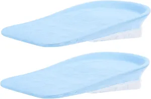 Crease Height Half Insoles Velvet Shoe Lifts Comfortable Taller Pads for Men Women Random