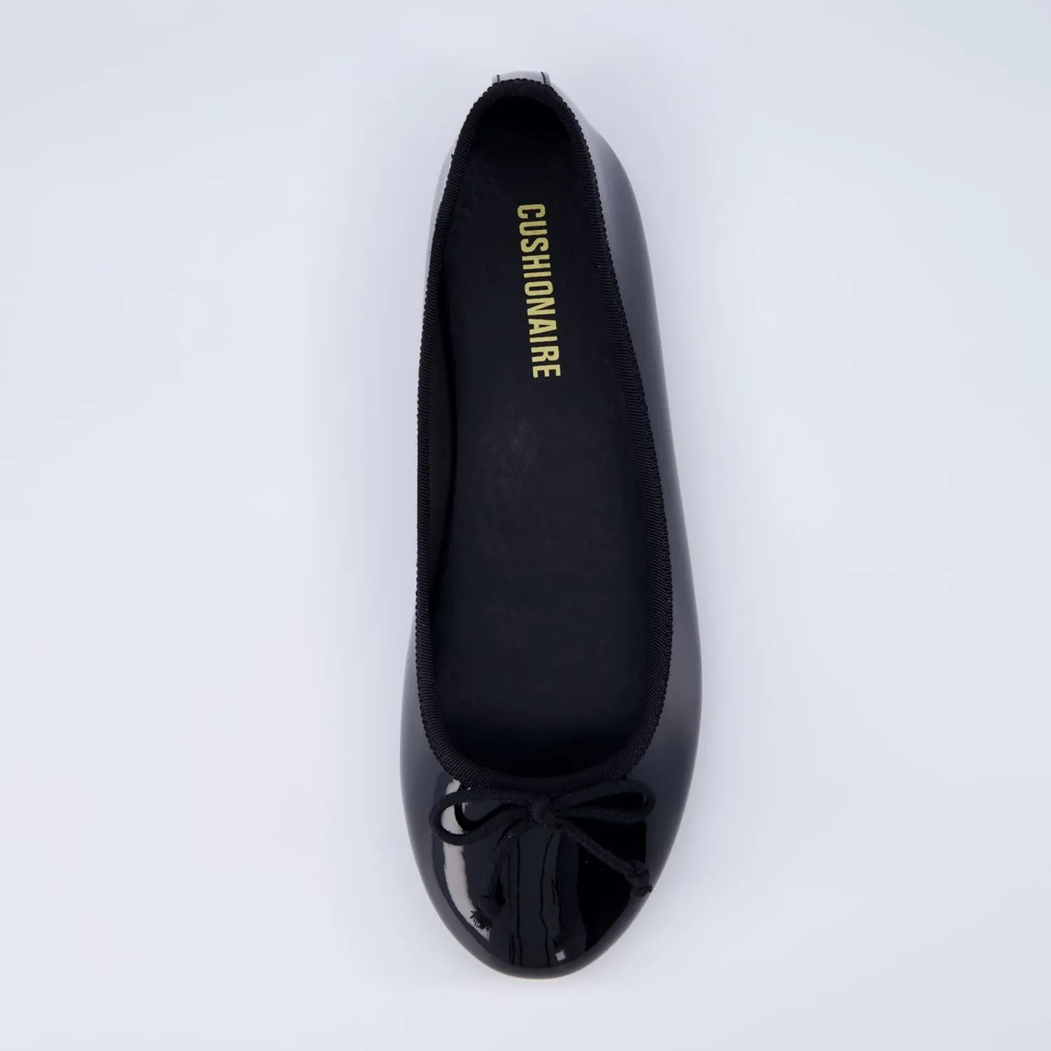 CUSHIONAIRE Women's Como Bow Flat with  Memory Foam and Wide Widths Available