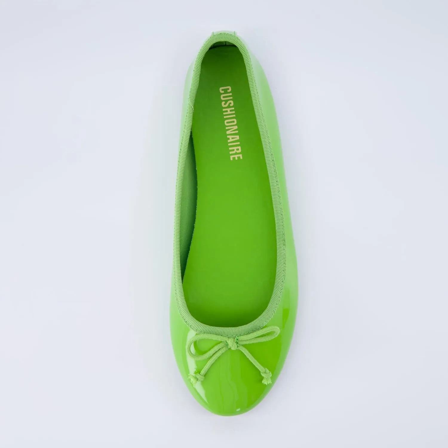 CUSHIONAIRE Women's Como Bow Flat with  Memory Foam and Wide Widths Available