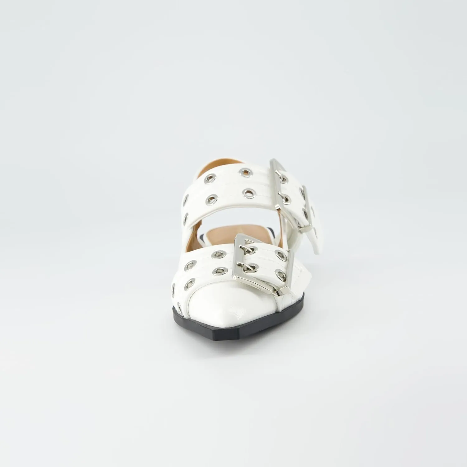 CUSHIONAIRE Women's Wander Pointy Toe Mary Jane Flat  Memory Foam, Wide Widths Available