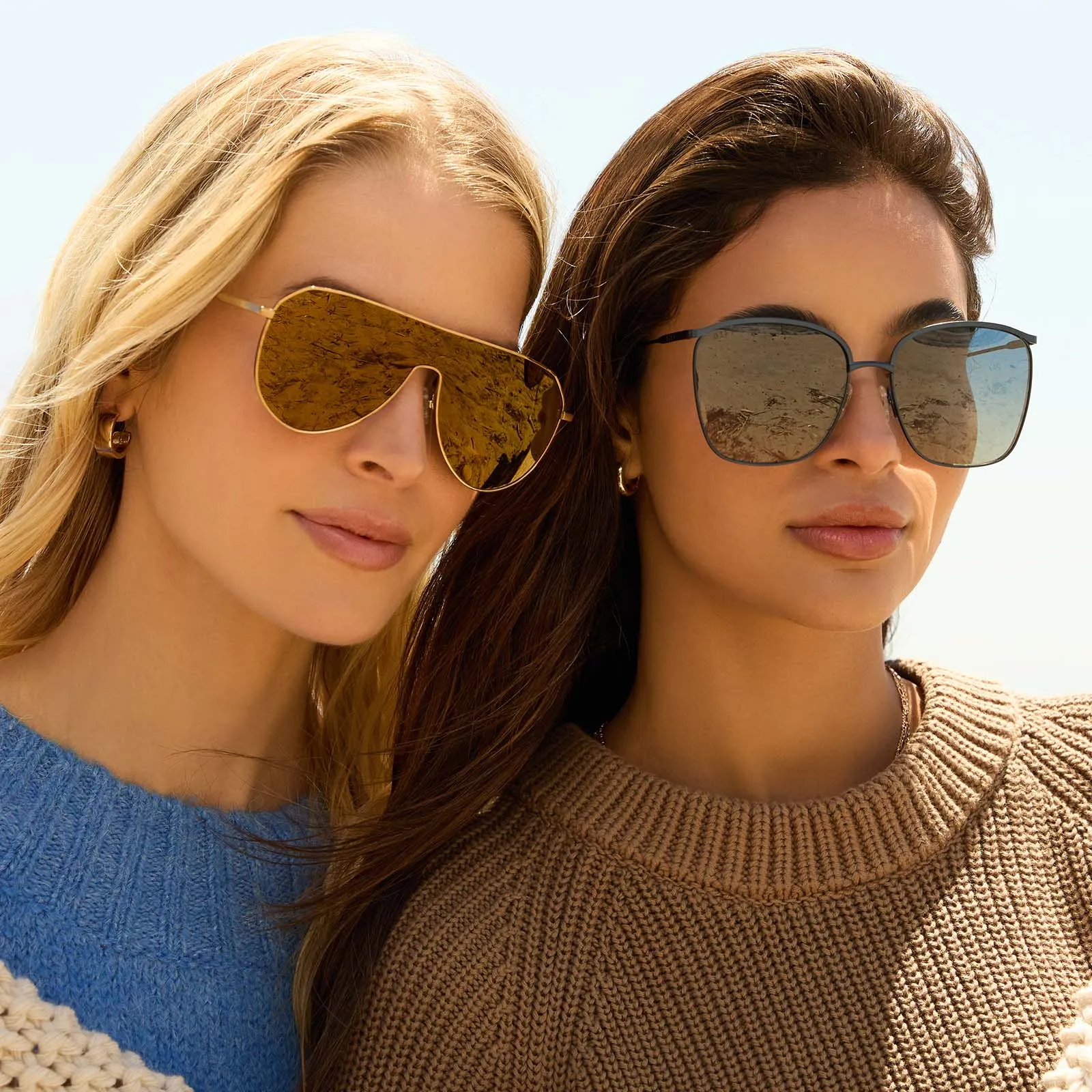 DASH SHIELD - COPPER METAL   BROWN GOLD FLASH SUNGLASSES