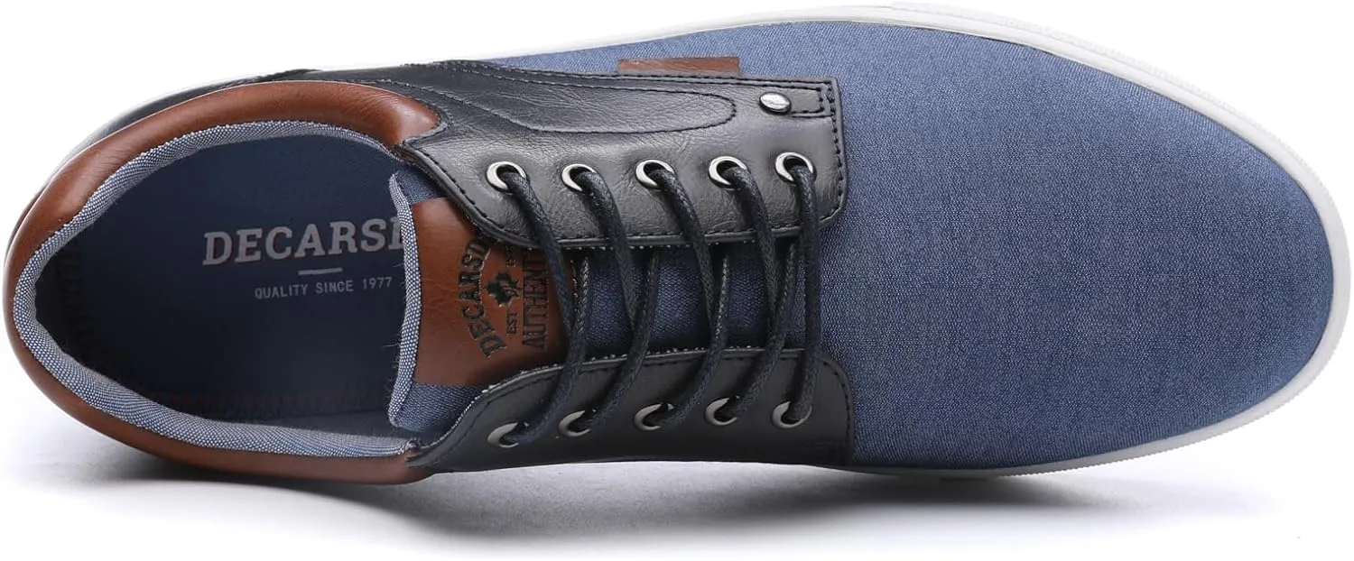 DECARSDZ Men's Fashion Dress Sneakers Comfortable Casual Skate Shoe Walking Oxford Shoes